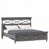 Кровать двуспальная 1600 Амели 3 (Оникс Серый)