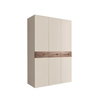 Шкаф 3-х дверный Bogemia Wood Wo (Слоновая кость/Золото) БМШ2/3(Wo)