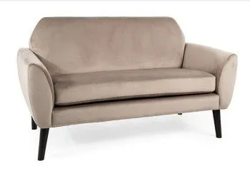 Диван Signal MENA VELVET (темно-бежевый/венге)