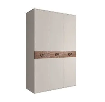 Шкаф 3-х дверный Bogemia Wood Fi (Шелк/Хром) БМШ2/3(Wo)