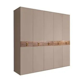 Шкаф 5-ти дв. Bogemia Wood Fa (Мокка/Золото) БМШ2/5(Wo)