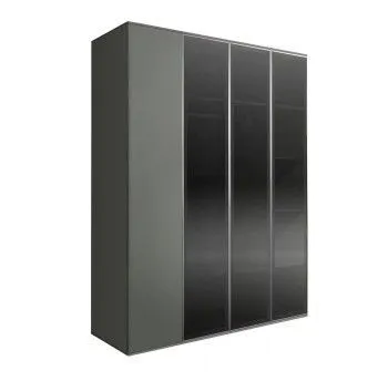 Шкаф 4-х дв. Bogemia Air (Серый/Серебро) БМШ2/4(3)