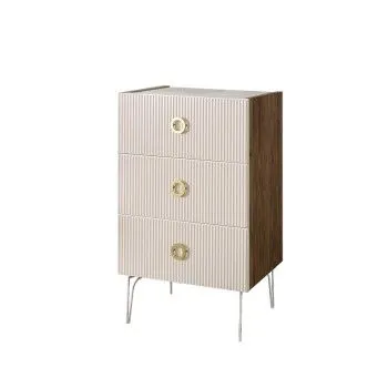 Комод Bogemia Woodline Fi (Слоновая кость) (Novabuk/Золото) БМКМ-1