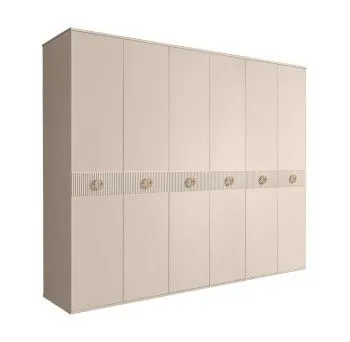 Шкаф 6-ти дв. Bogemia Fillini (Ваниль/Золото) БМШ2/6(Fi)
