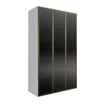 Шкаф 3-х дверный Bogemia Air (Белый/Золото) БМШ2/3(3)