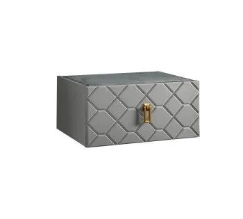 Тумба прикроватная Bogemia Fly Farfalle (Серый) (Novabuk/Золото) БМТП-1