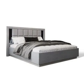 Кровать Замира 160x200 см серый камень