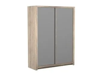 Шкаф-купе 2-х дверный с зеркальными дверями, Юта (1752*621*2300) Дуб Мария
