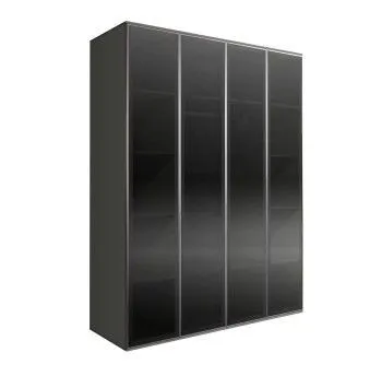 Шкаф 4-х дверный Bogemia Air (Серый/Серебро) БМШ2/4(4)