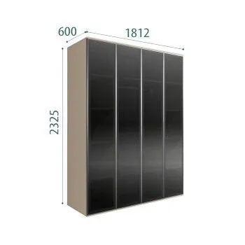 Шкаф 4-х дверный Bogemia Air (Ваниль/Серебро) БМШ2/4(4)
