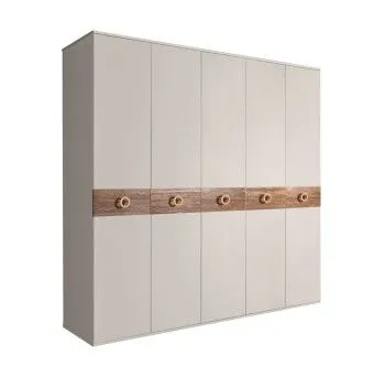 Шкаф 5-ти дв. Bogemia Wood Fi (Шелк/Золото) БМШ2/5(Wo)
