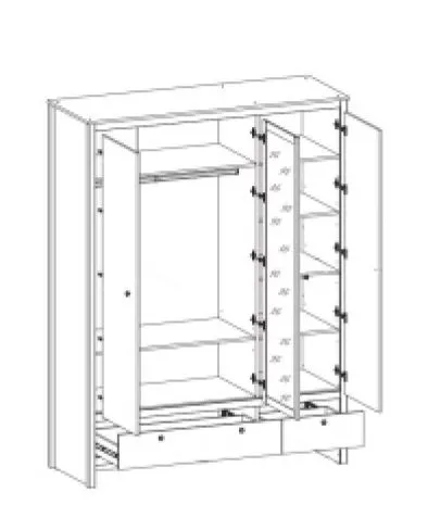 Шкаф Лофт SZF3D2S | изображение 1