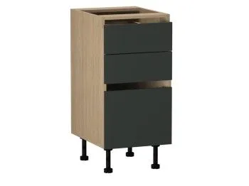 Стол с ящиками СЯ-40, Женева (400*520*870) Дуб Палермо/Зеленый матовый, 21919