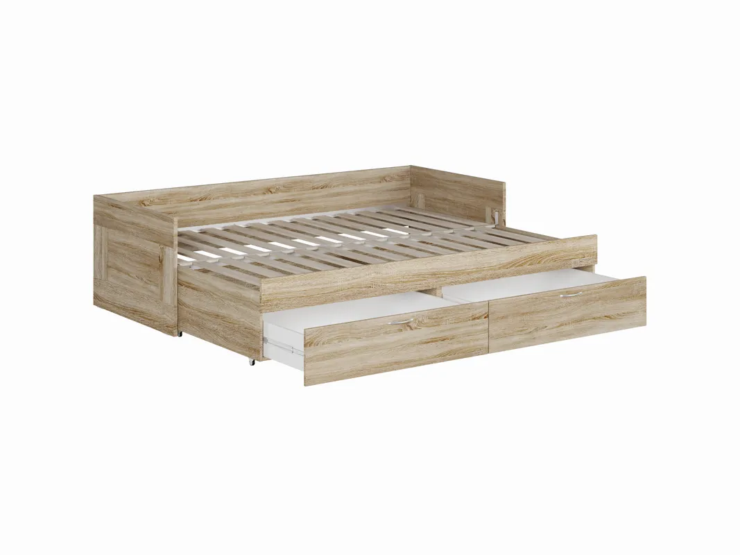 Балашиха - БРИМНЭС / СИРИУС кровать раздвижная ИКЕА / IKEA 80х200 сонома | изображение 1