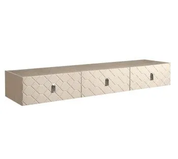 Тумба телевизионная 2.1м Bogemia Fly Farfalle (Слоновая кость) (Novabuk/Хром) БМТ-2