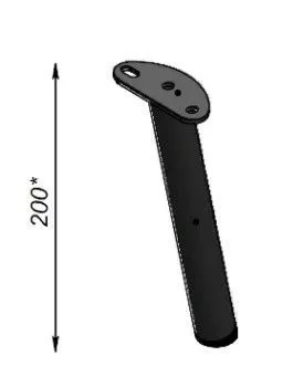 Опора Скандинавия наклонная 200 мм (комплект 5 шт), ФР.0600.0207