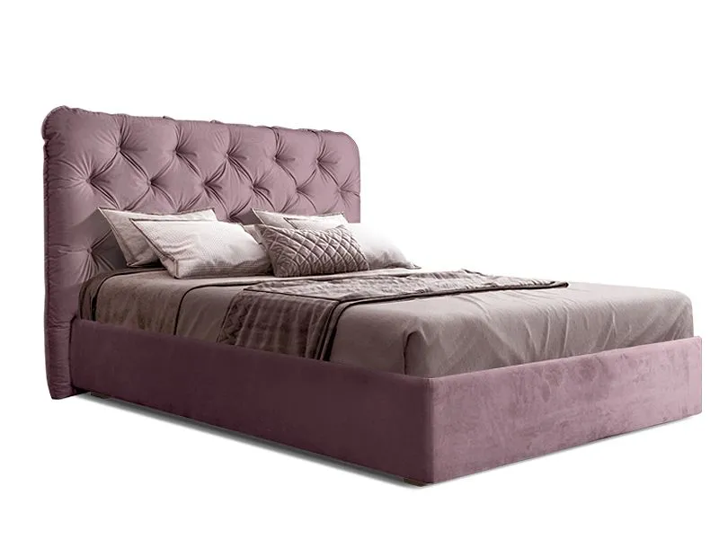 Кровать Bogemia 1,4 м, с подъемным механизмом (Бархат 02) Sweet dreams БМКР140-1[3]