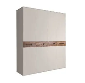 Шкаф 4-х дв. Bogemia Wood Wo (Шелк/Хром) БМШ2/4(Wo)