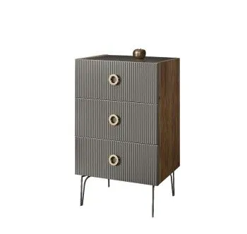 Комод Bogemia Woodline Fi (Серый) (Lakobel/Золото) БМКМ-1