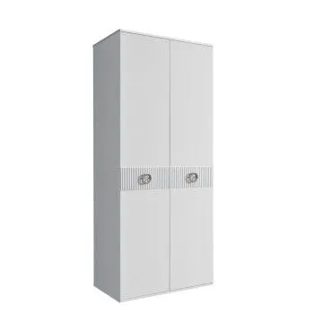 Шкаф 2-х дверный Bogemia Fillini (Белый/Хром) БМШ2/2(Fi)