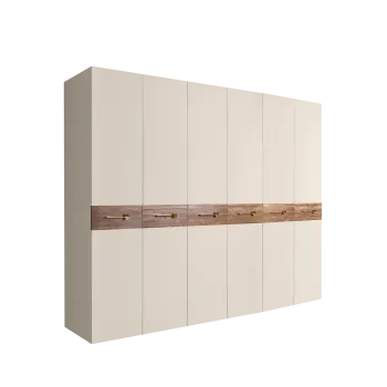 Шкаф 6-ти дв. Bogemia Wood Wo (Слоновая кость/Золото) БМШ2/6(Wo)