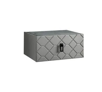 Тумба прикроватная Bogemia Fly Farfalle (Серый) (Novabuk/Черный) БМТП-1