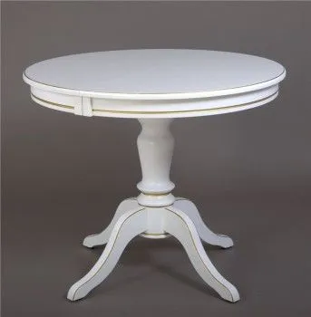 Стол Эгина (Белый/патина золото)