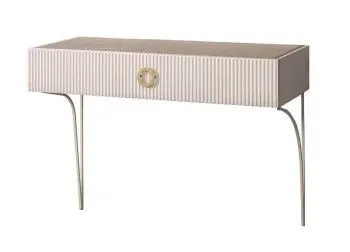 Стол туалетный (консоль) Bogemia Fillini (Слоновая кость) (Novabuk/Золото) БМСТ-1(FI)