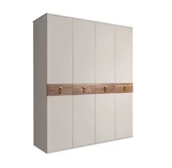 Шкаф 4-х дв. Bogemia Wood Fa (Шелк/Золото) БМШ2/4(Wo)