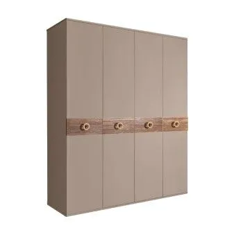 Шкаф 4-х дв. Bogemia Wood Fi (Мокка/Золото) БМШ2/4(Wo)
