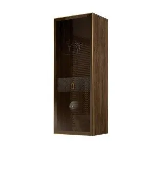 Витрина Bogemia Woodline Fly Fa (Серый/Золото) БМВ1-1С