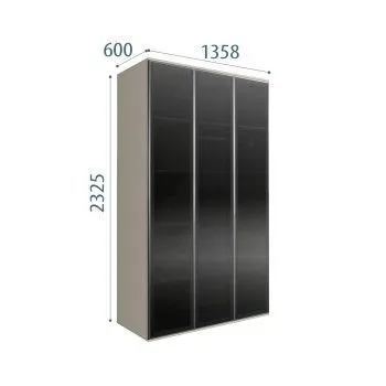 Шкаф 3-х дверный Bogemia Air (Шелк/Серебро) БМШ2/3(3)