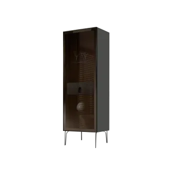 Витрина Bogemia Farfalle (Серый/Черный) БМВ1-1С(Fa)