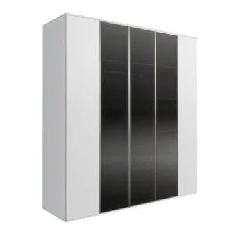 Шкаф 5-ти дв. Bogemia Air (Белый/Серебро) БМШ2/5(3)