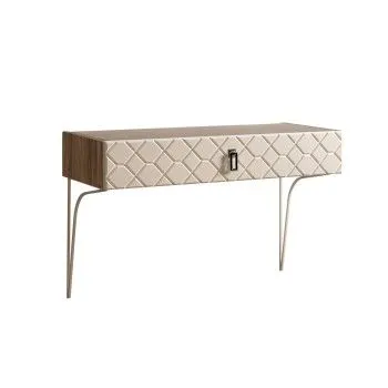 Стол туалетный Bogemia Woodline Fa (Слоновая кость) (Novabuk/Хром) БМСТ-1