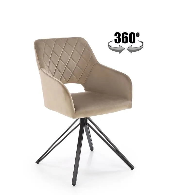 Стул кухонный Halmar K535 (бежевый/черный)
