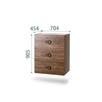 Комод Bogemia Fly Wood Fi (Мокка) (Novabuk/Хром) БМКМ-1