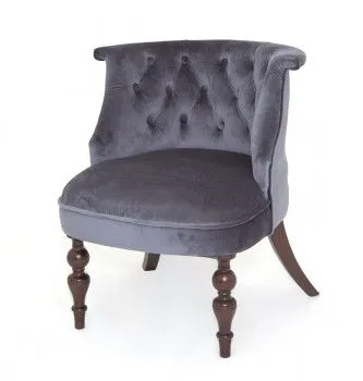 Кресло Бархат (темный тон/36 - голубовато-серый)
