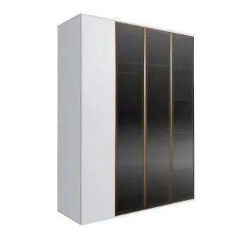 Шкаф 4-х дв. Bogemia Air (Белый/Золото) БМШ2/4(3)