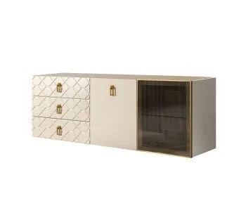 Комод 1.6м Bogemia Fly Farfalle (Слоновая кость) (Novabuk/Золото) БМКМ-4[5][10]