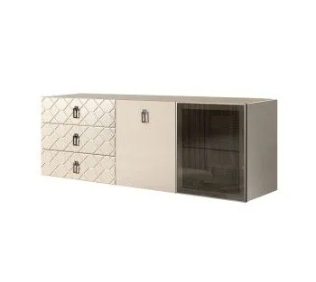 Комод 1.6м Bogemia Fly Farfalle (Слоновая кость) (Novabuk/Хром) БМКМ-4[5][10]