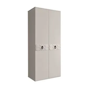 Шкаф 2-х дверный Bogemia Farfalle (Шелк/Черный) БМШ2/2(Fa)