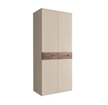 Шкаф 2-х дверный Bogemia Wood Wo (Ваниль/Золото) БМШ2/2(Wo)