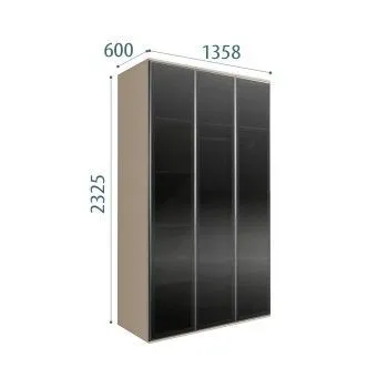 Шкаф 3-х дверный Bogemia Air (Ваниль/Серебро) БМШ2/3(3)