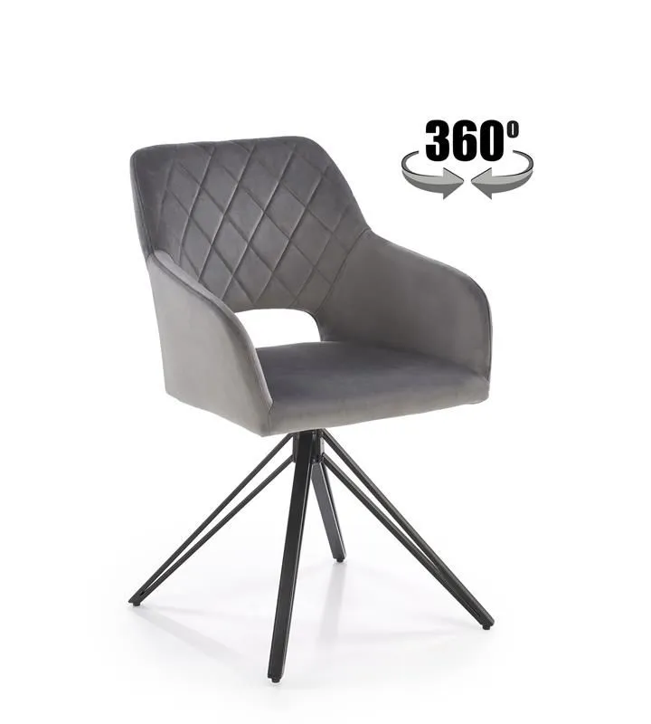 Стул кухонный Halmar K535 (серый/черный)