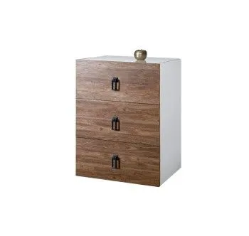 Комод Bogemia Fly Wood Fa (Белый) (Lakobel/Черный) БМКМ-1