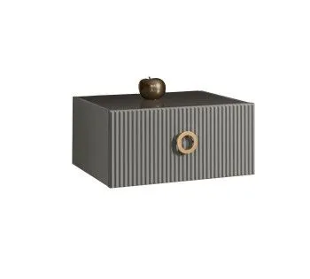 Тумба прикроватная Bogemia Fly Fillini (Серый) (Lakobel/Золото) БМТП-1