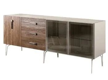 Комод 2.1м Bogemia Wood Wo (Слоновая кость) (Novabuk/Хром) БМКМ-5(Wo)[5][10]