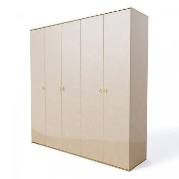 Шкаф 5-ти дверный Римини (Латте/Золото) РМШ2/5