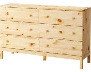 Комод Тарва Т-6 6 ящиков (натуральный)